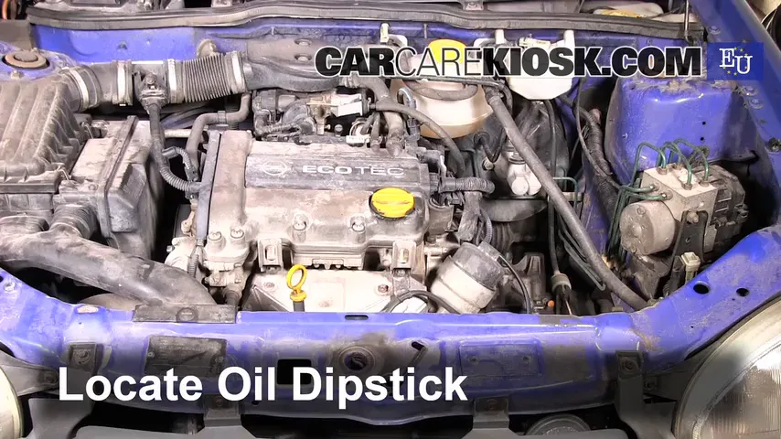 1998 Opel Corsa B II 1.0L 3 Cyl. Oil Check Oil Level